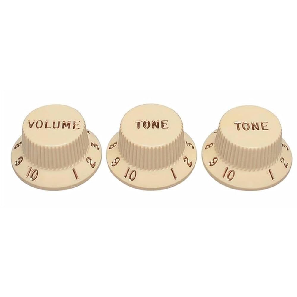 Amazon.co.jp: Fender パーツ Stratocaster® Knobs, Aged White